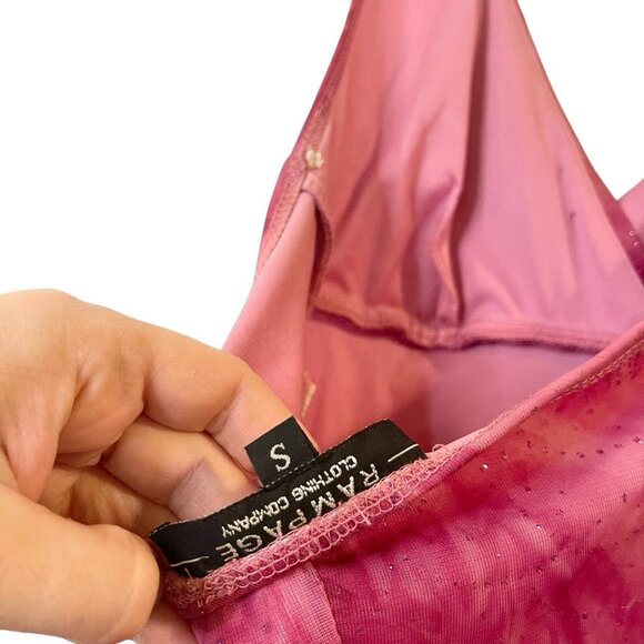 Vintage Rampage 90s Y2K Fairy Grunge Whimsigoth HOCO Halter Asymmetrical Dress S - Picture 7 of 8